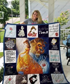Disney Beauty And The Beast Quilt Blanket Bedding Set