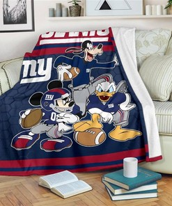 Disney Giants Team Football Sherpa Blanket Fleece Blanket Gifts for Fans