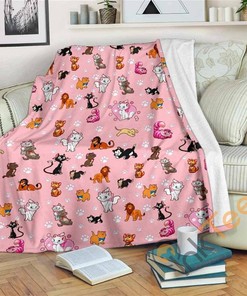 Disney Kitty Sherpa Blanket Fleece Blanket Funny Gifts