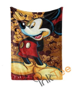 Disney Mickey Mouse Limited Edition Sherpa Blanket Fleece Blanket for Disney Lovers