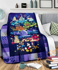 Disney Park Sherpa Blanket Fleece Blanket Funny Gifts