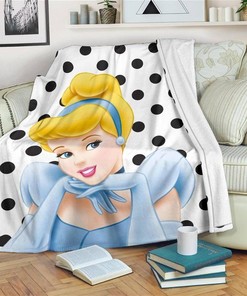 Disney Princess Cinderella Sherpa Blanket Fleece Blanket Funny Gifts