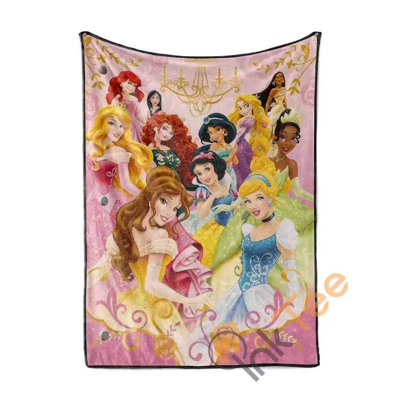 Disney Princess Family Area Limited Edition Sherpa Blanket Fleece Blanket Funny Gifts