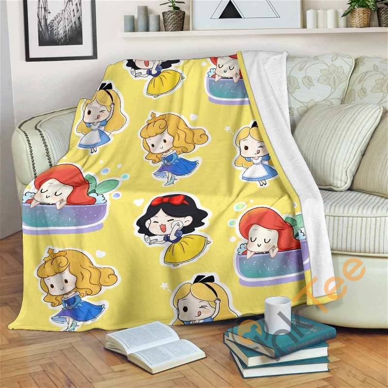 Disney Princess Sherpa Blanket Fleece Blanket Funny Gifts