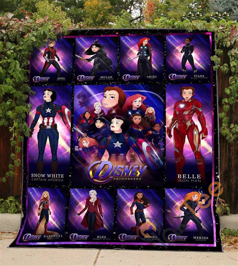 Disney Princesses Avg Quilt Blanket Bedding Set
