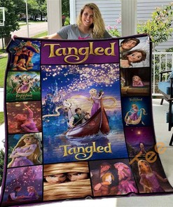 Disney Tangled Quilt Blanket Bedding Set