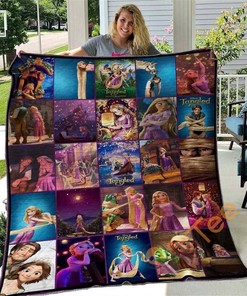 Disney Tangled Quilt Blanket Bedding Set With Pillowcase Option