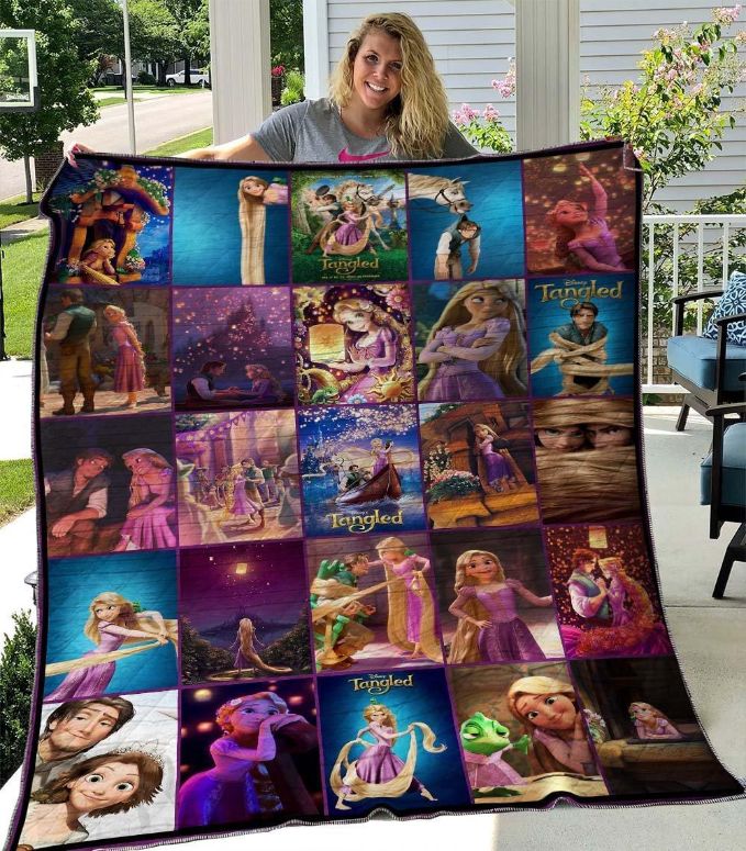 Disney Tangled Quilt Blanket Bedding Set for Home Décor