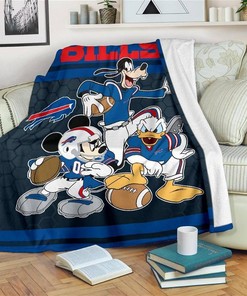 Disney Team Bills Funny Football Sherpa Blanket Fleece Blanket Gifts for Fans