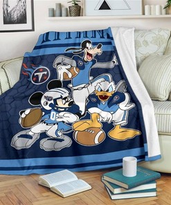 Disney Titans Team Football Sherpa Blanket Fleece Blanket Gifts for Fans