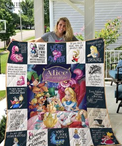DisneyS Alice In Wonderland Quilt Blanket Bedding Set For Fans