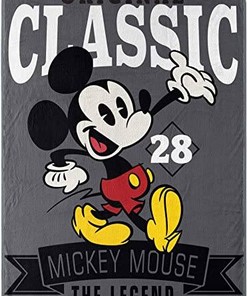 Disney's Mickey Mouse Sherpa Blanket Fleece Blanket Funny Gifts