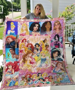 Disney's Princesses Quilt Blanket Bedding Set for Home Décor
