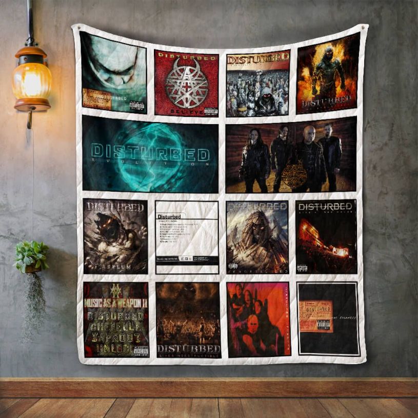 Disturbed Albums Quilt Blanket Bedding Set for Home Décor