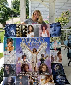 Diva Whitney Houston Thank You For The Memories Quilt Blanket Bedding Set