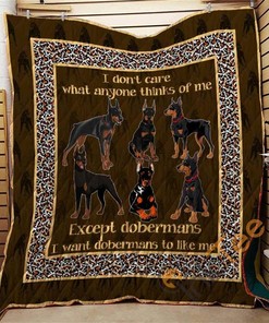 Doberman 09 Quilt Blanket Bedding Set