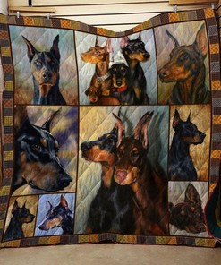 Doberman Pinscher Dog Blanket for Home Décor