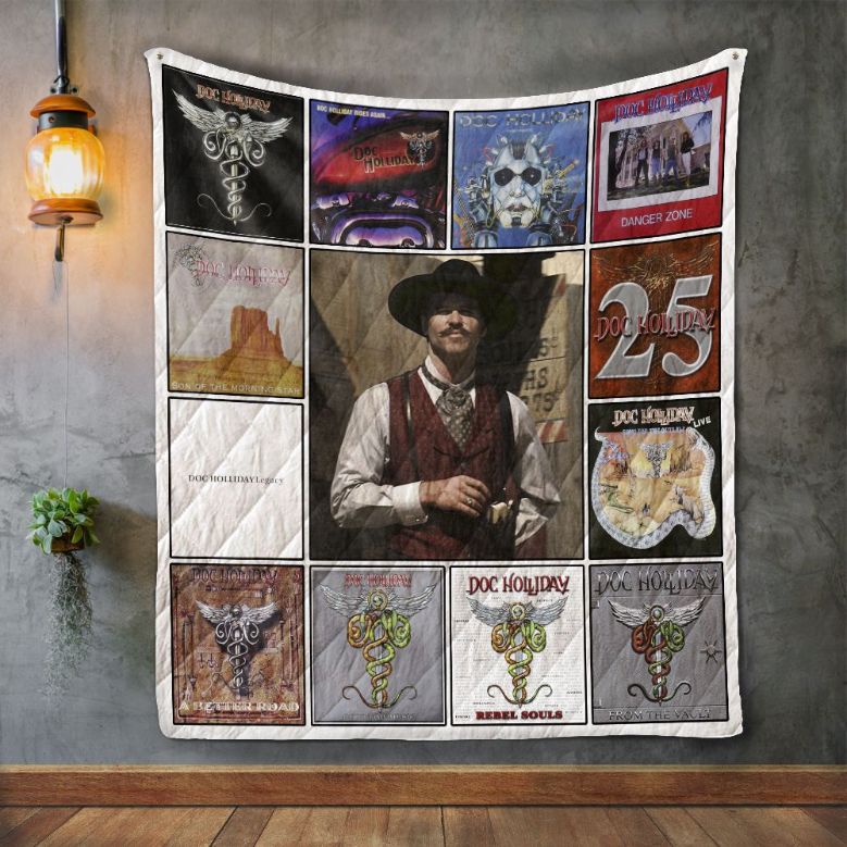 Doc Holliday Quilt Blanket Bedding Set for Home Décor