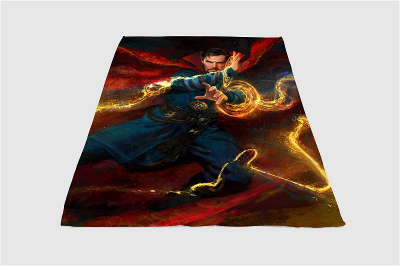 Doctor Strange Power Sherpa Fleece Blanket Gifts for Family, for Couple