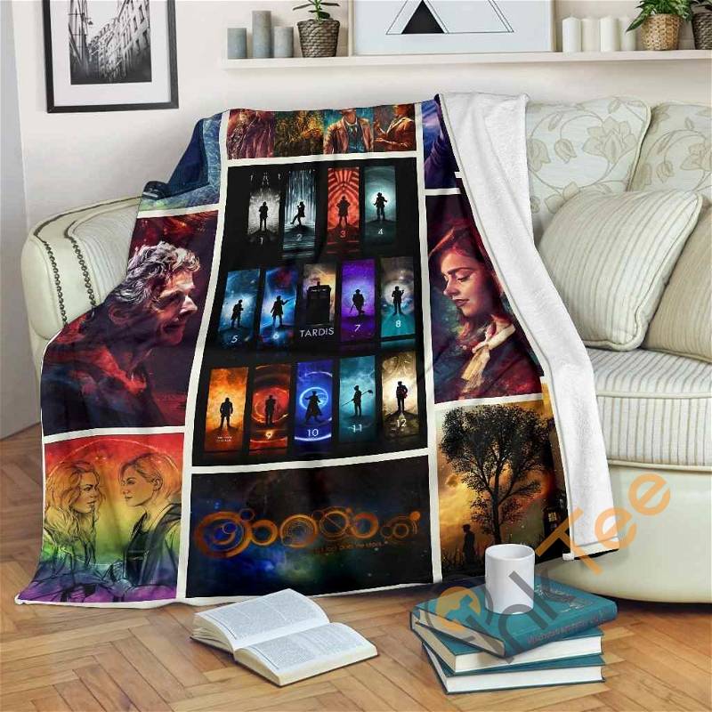 Doctor Who Mn05 Sherpa Fleece Blanket Gifts for Family, for Couple