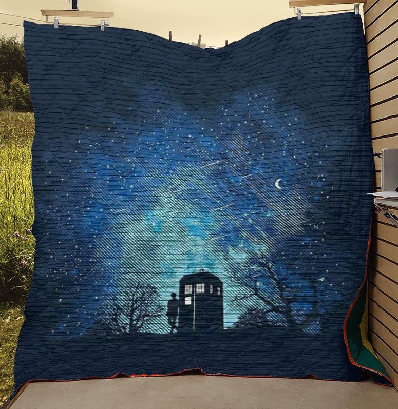 Doctor Who Police Public Call Box The Tardis Quilt Blanket Bedding Set