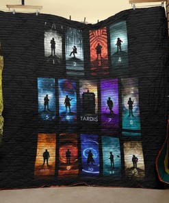 Doctor Who Poster Quilt Blanket Bedding Set for Home Décor