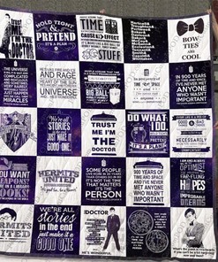 Doctor Who Quilt Blanket Bedding Set For Fans for Home Décor
