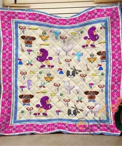 Dog 1 Quilt Blanket Bedding Set