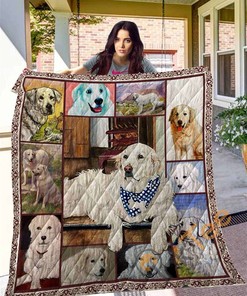 Dog Kuvasz Quilt Blanket Bedding Set