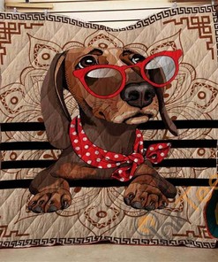 Dog Life Quilt Blanket Bedding Set