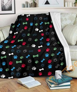 Dog Lover Fleece Sherpa Fleece Blanket Gifts for Family, for Couple