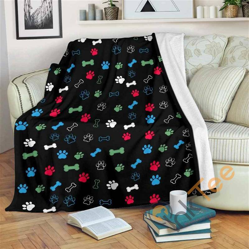 Dog Lover Fleece Sherpa Fleece Blanket Gifts for Family, for Couple