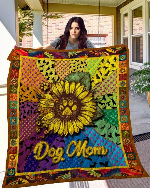 Dog Mom Quilt Blanket Bedding Set for Bedroom Décor