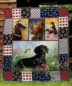 Dog Quilt Blanket Bedding Set
