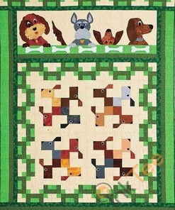 Dog Quilt Blanket Bedding Set With Pillowcase Option