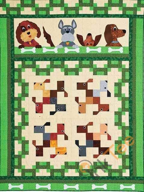 Dog Quilt Blanket Bedding Set With Pillowcase Option