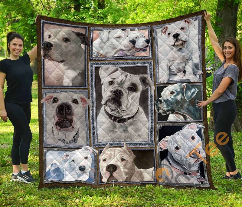 Dogo Argentino Quilt Blanket Bedding Set
