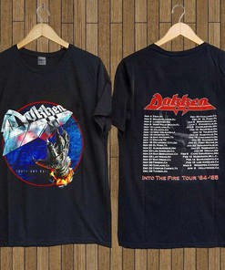 Dokken Tooth And Nail Album Cover Black T-Shirt