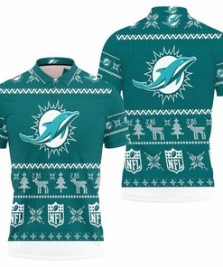 Dolphins Ugly Sweatshirt Christmas 3D All Over Print Polo Shirt