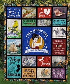Don'T Worry I'm A Jersey Girl Quilt Blanket Bedding Set