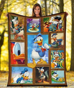 Donald Duck Funny Disney Sherpa Blanket Fleece Blanket Funny Gifts