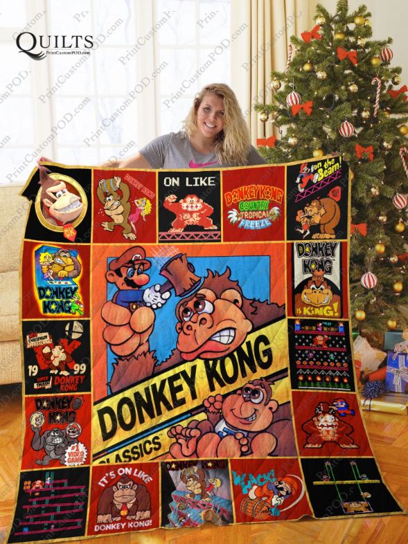 Donkey Kong Donkey Kong Lo Quilt Blanket Bedding Set