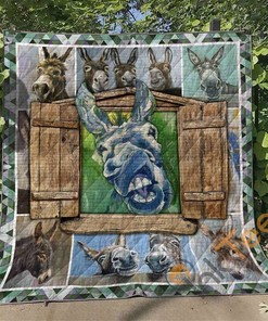 Donkey Quilt Blanket Bedding Set