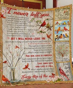 Don't Waste A Throw Day Remember Cardinal Bird Quilt Blanket Bedding Set