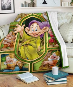 Dopey Dwarf Funny Disney Sherpa Blanket Fleece Blanket Funny Gifts