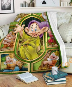 Dopey Sherpa Fleece Blanket Gifts for Family, for Couple