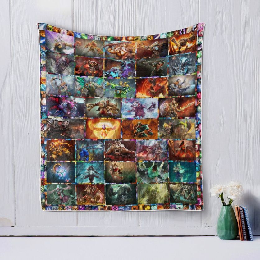 Dota Love Force Quilt Blanket Bedding Set for Home Décor