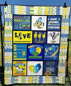 Down Syndrome Awareness Quilt Blanket Bedding Set