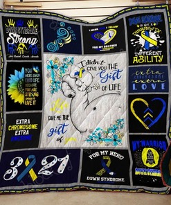 Down Syndrome It's A Different Ability Down Syndrome Lo Quilt Blanket Bedding Set