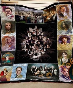 Downton Abbey Collage Quilt Blanket Bedding Set